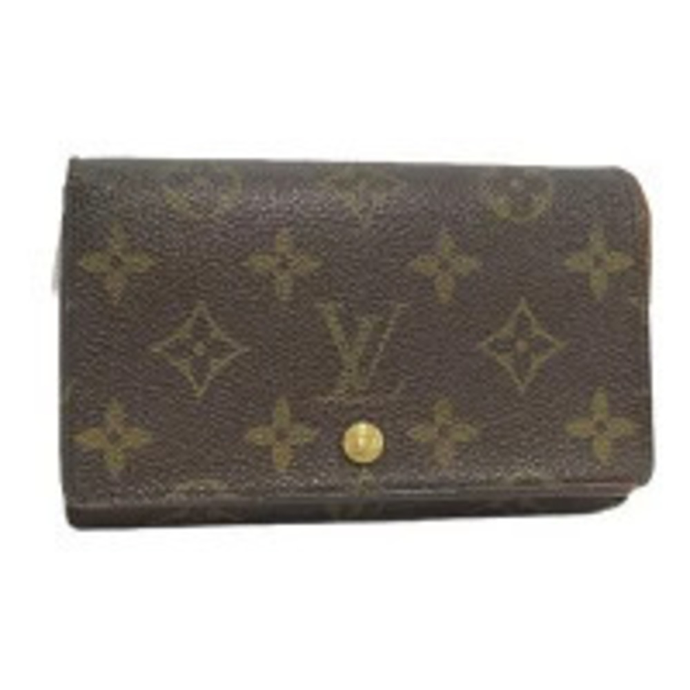 LOUIS VUITTON Portefeuille Tresor Bi fold Wallet Monogram Brown